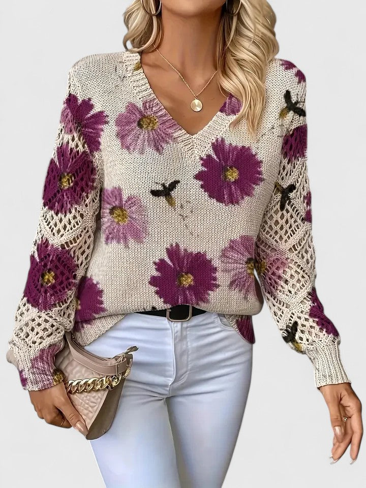 Anaya | Floral Elegant Sweater