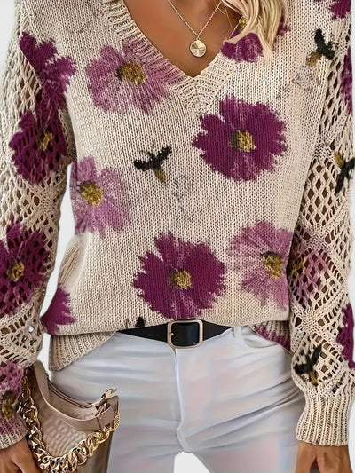 Anaya | Floral Elegant Sweater