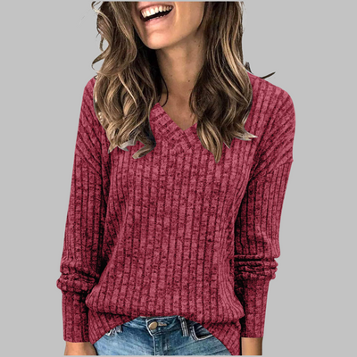 Kimberly | Comfy V-Neck Sweater