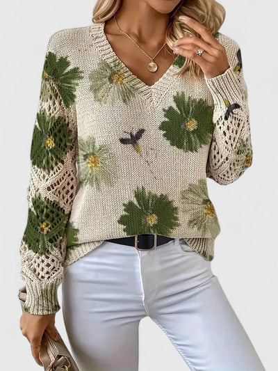 Anaya | Floral Elegant Sweater