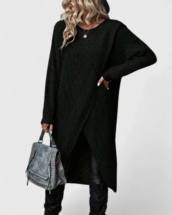 Joana | Wrap Knit Winter Dress