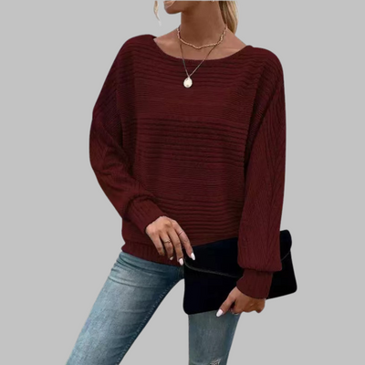 Rizza | Casual Round Neck Long-Sleeve Top