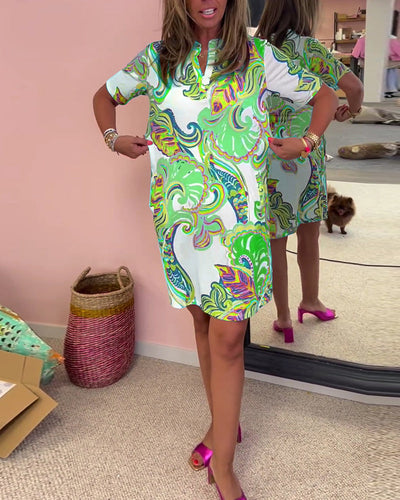 Emery | Slim-fit printed dress