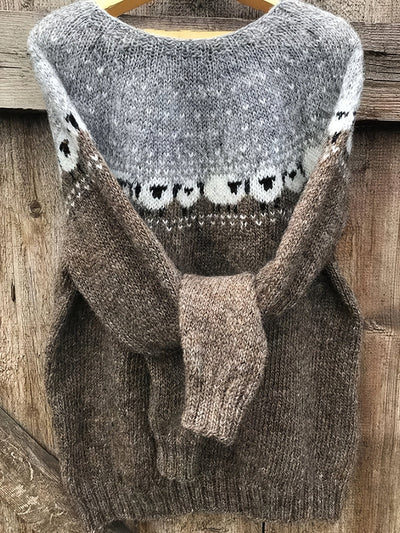Valérie | Elegant Jacquard Sweater