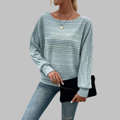 Rizza | Casual Round Neck Long-Sleeve Top