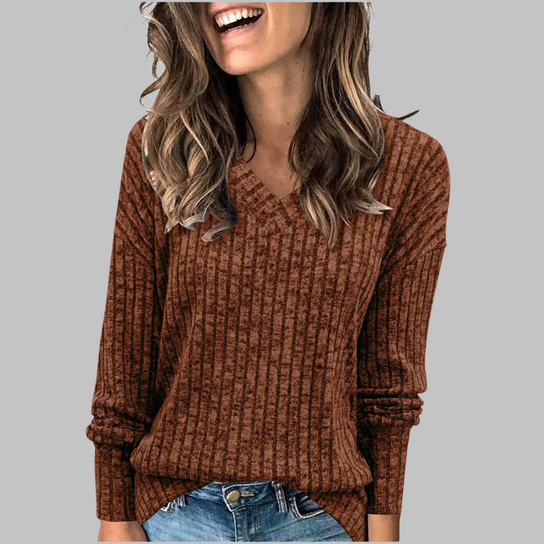 Kimberly | Comfy V-Neck Sweater