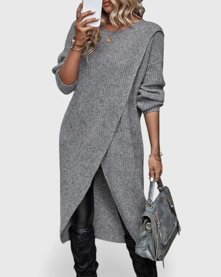 Joana | Wrap Knit Winter Dress