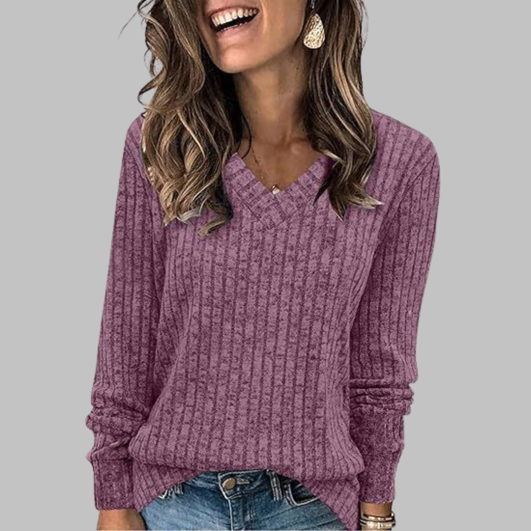 Kimberly | Comfy V-Neck Sweater