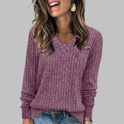 Kimberly | Comfy V-Neck Sweater