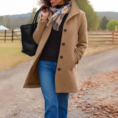 Reese | Long Sleeve Button Up Coat