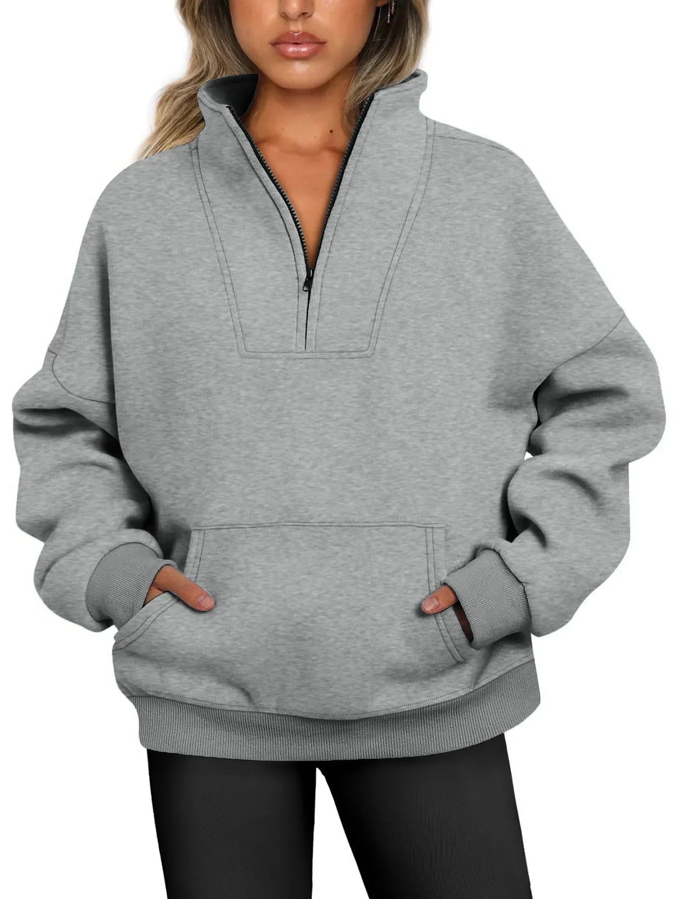 Lustre | Quarter-zip Pullover Sweatshirt