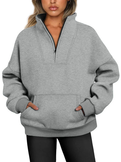Lustre | Quarter-zip Pullover Sweatshirt