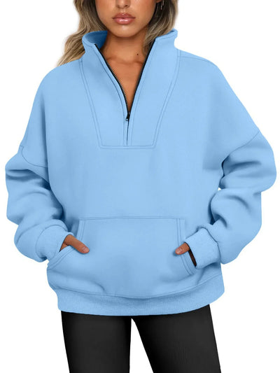 Lustre | Quarter-zip Pullover Sweatshirt