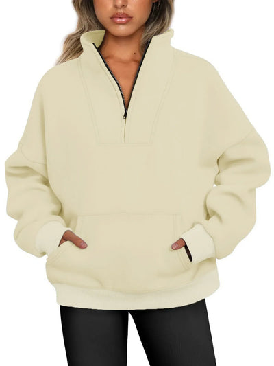 Lustre | Quarter-zip Pullover Sweatshirt