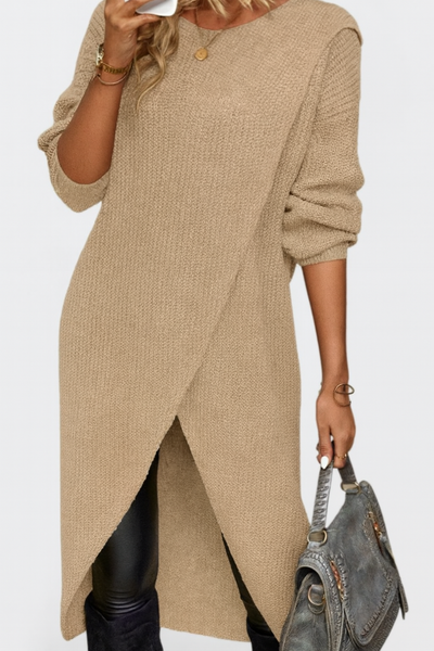 Joana | Wrap Knit Winter Dress