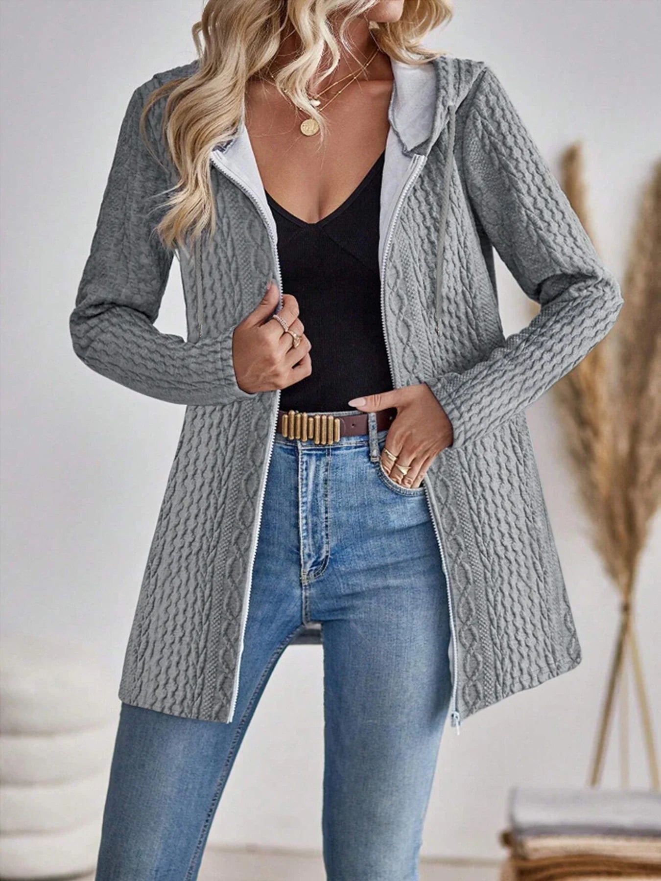 Sharmaine | Elegant Hooded Sweatshirt