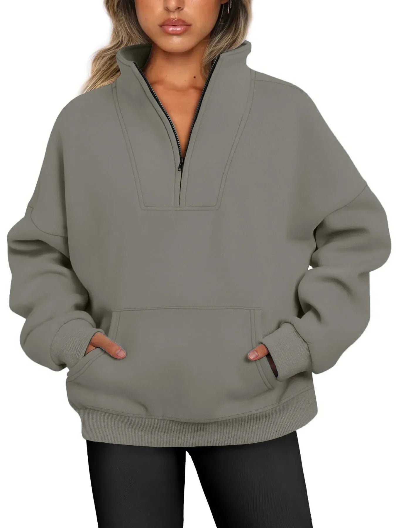 Lustre | Quarter-zip Pullover Sweatshirt