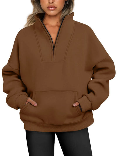Lustre | Quarter-zip Pullover Sweatshirt