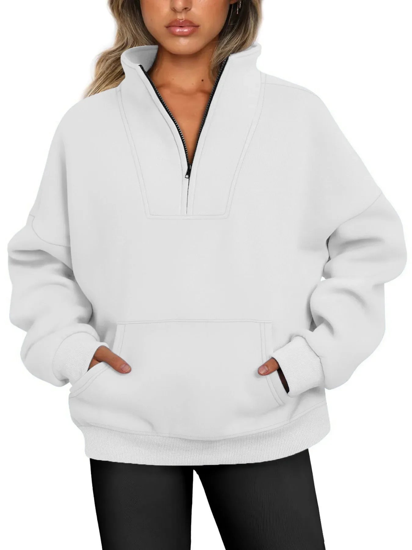 Lustre | Quarter-zip Pullover Sweatshirt