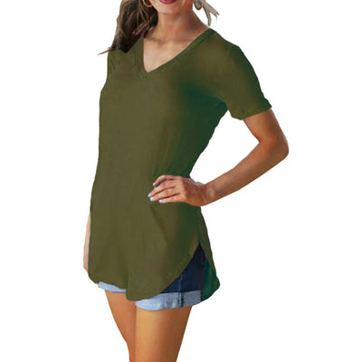 Moira | Short sleeves V-neck Blouse
