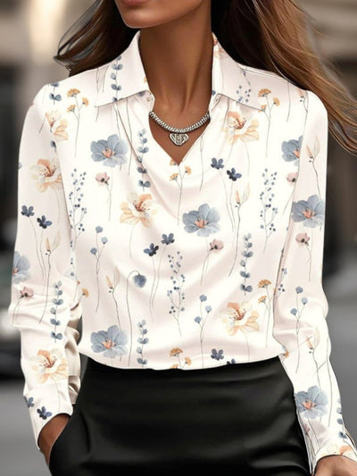 Wanda | Draped Collar Blouse